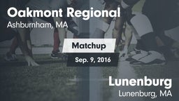 Matchup: Oakmont Regional vs. Lunenburg  2016