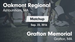 Matchup: Oakmont Regional vs. Grafton Memorial  2016