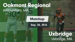 Matchup: Oakmont Regional vs. Uxbridge  2016