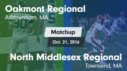 Matchup: Oakmont Regional vs. North Middlesex Regional  2016