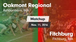 Matchup: Oakmont Regional vs. Fitchburg  2016