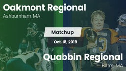 Matchup: Oakmont Regional vs. Quabbin Regional  2019