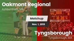 Matchup: Oakmont Regional vs. Tyngsborough  2019