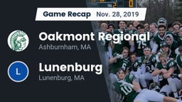 Recap: Oakmont Regional  vs. Lunenburg  2019