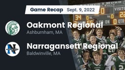 Recap: Oakmont Regional  vs. Narragansett Regional  2022