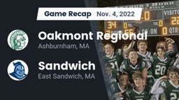 Recap: Oakmont Regional  vs. Sandwich  2022