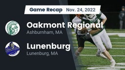 Recap: Oakmont Regional  vs. Lunenburg  2022