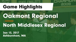 Oakmont Regional  vs North Middlesex Regional  Game Highlights - Jan 13, 2017
