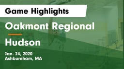 Oakmont Regional  vs Hudson  Game Highlights - Jan. 24, 2020