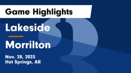 Lakeside  vs Morrilton  Game Highlights - Nov. 28, 2023