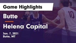 Butte  vs Helena Capital  Game Highlights - Jan. 7, 2021
