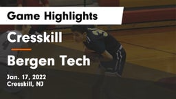 Cresskill  vs Bergen Tech  Game Highlights - Jan. 17, 2022