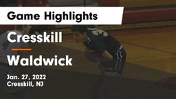 Cresskill  vs Waldwick  Game Highlights - Jan. 27, 2022