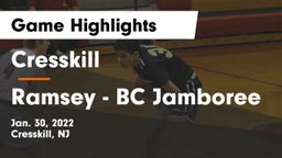 Cresskill  vs Ramsey - BC Jamboree Game Highlights - Jan. 30, 2022