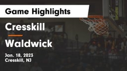 Cresskill  vs Waldwick  Game Highlights - Jan. 18, 2023
