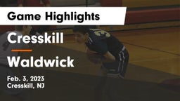 Cresskill  vs Waldwick  Game Highlights - Feb. 3, 2023