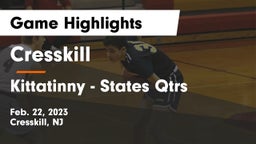 Cresskill  vs Kittatinny - States Qtrs Game Highlights - Feb. 22, 2023