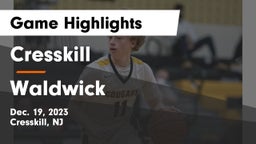 Cresskill  vs Waldwick  Game Highlights - Dec. 19, 2023