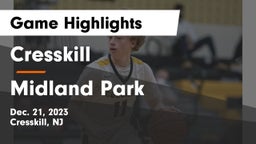 Cresskill  vs Midland Park  Game Highlights - Dec. 21, 2023