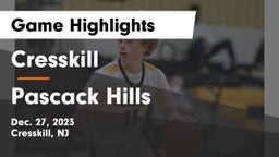 Cresskill  vs Pascack Hills  Game Highlights - Dec. 27, 2023