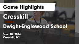 Cresskill  vs Dwight-Englewood School Game Highlights - Jan. 10, 2024