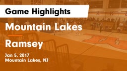 Mountain Lakes  vs Ramsey  Game Highlights - Jan 5, 2017