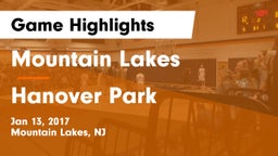 Mountain Lakes  vs Hanover Park  Game Highlights - Jan 13, 2017
