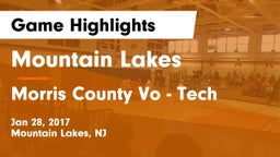 Mountain Lakes  vs Morris County Vo - Tech Game Highlights - Jan 28, 2017
