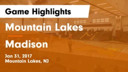 Mountain Lakes  vs Madison  Game Highlights - Jan 31, 2017