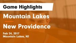 Mountain Lakes  vs New Providence  Game Highlights - Feb 24, 2017