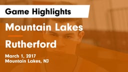 Mountain Lakes  vs Rutherford  Game Highlights - March 1, 2017