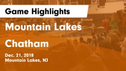 Mountain Lakes  vs Chatham  Game Highlights - Dec. 21, 2018