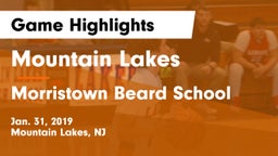 Mountain Lakes  vs Morristown Beard School Game Highlights - Jan. 31, 2019