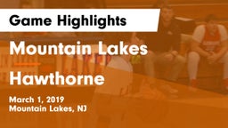 Mountain Lakes  vs Hawthorne Game Highlights - March 1, 2019