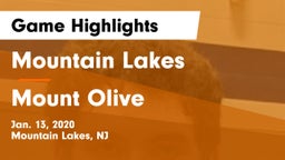 Mountain Lakes  vs Mount Olive  Game Highlights - Jan. 13, 2020