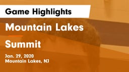 Mountain Lakes  vs Summit  Game Highlights - Jan. 29, 2020