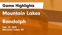 Mountain Lakes  vs Randolph Game Highlights - Feb. 15, 2020