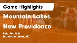 Mountain Lakes  vs New Providence  Game Highlights - Feb. 28, 2020