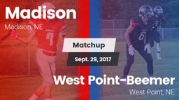 Matchup: Madison  vs. West Point-Beemer  2017