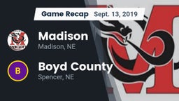 Recap: Madison  vs. Boyd County 2019