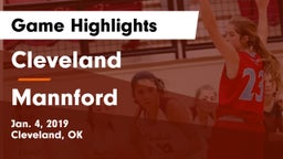 Cleveland  vs Mannford  Game Highlights - Jan. 4, 2019