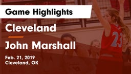 Cleveland  vs John Marshall  Game Highlights - Feb. 21, 2019