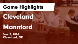 Cleveland  vs Mannford  Game Highlights - Jan. 2, 2024