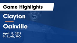 Clayton  vs Oakville  Game Highlights - April 12, 2024