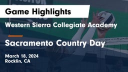 Western Sierra Collegiate Academy vs Sacramento Country Day  Game Highlights - March 18, 2024