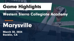 Western Sierra Collegiate Academy vs Marysville   Game Highlights - March 30, 2024