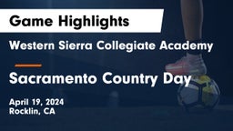Western Sierra Collegiate Academy vs Sacramento Country Day Game Highlights - April 19, 2024