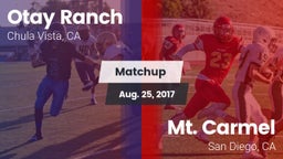 Matchup: Otay Ranch High vs. Mt. Carmel  2017