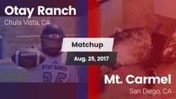 Matchup: Otay Ranch High vs. Mt. Carmel  2017