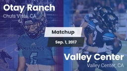 Matchup: Otay Ranch High vs. Valley Center  2017